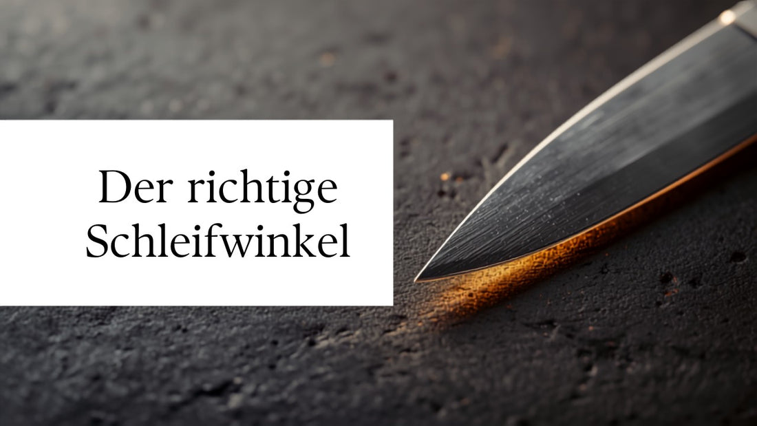 Messerklinge auf Schieferstein – der richtige Schleifwinkel beim Messerschärfen