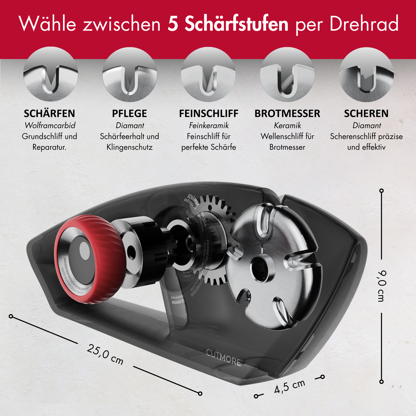 5-in-1 Diamant Messerschärfer
